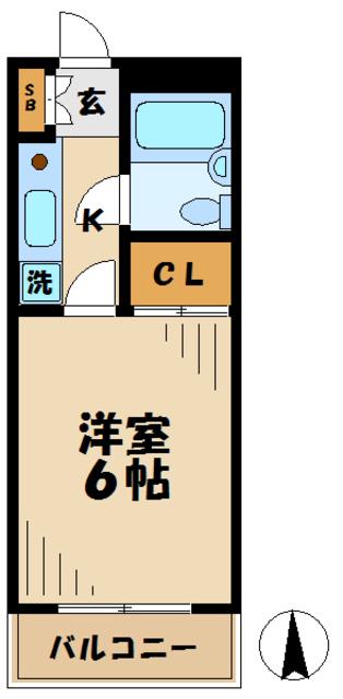 レジデンス・クレイン(1K/3階)の間取り写真