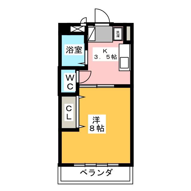 OPUS THREE(1K/8階)の間取り写真