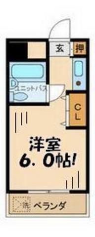 ハイムピア8(ワンルーム/4階)の間取り写真