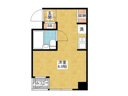 Fビル新栄I(ワンルーム/4階)の間取り写真