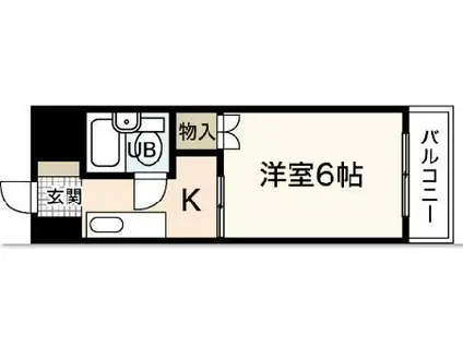 舟入松尾ビル(1K/3階)の間取り写真