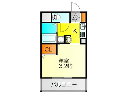 エステムコート新大阪VIエキスプレイス(1K/10階)の間取り写真