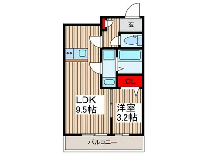 BESTSTAGE草加アネックス(1LDK/2階)の間取り写真