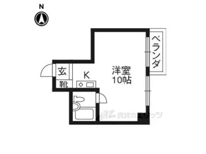 AMS桃山(ワンルーム/2階)の間取り写真
