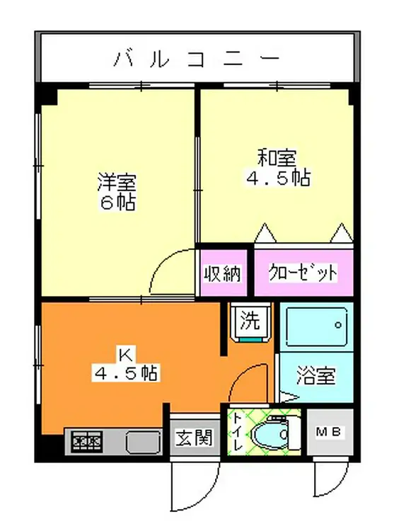 第二馬橋マンション 2階階 間取り