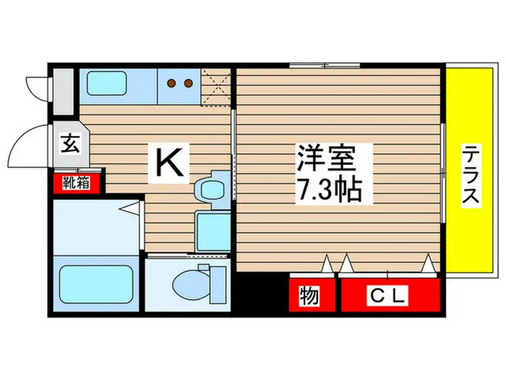 サンドエル小仲台 1階階 間取り