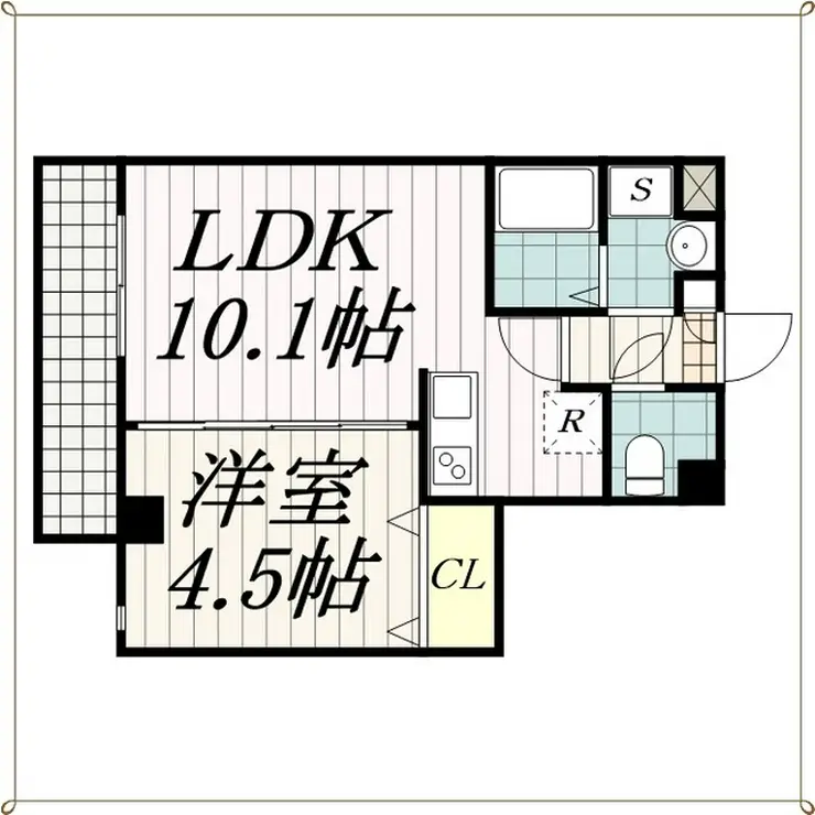 Asante稲毛海岸 4階階 間取り