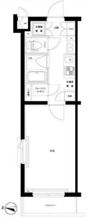 ルーブル新宿西落合八番館 4階階 間取り