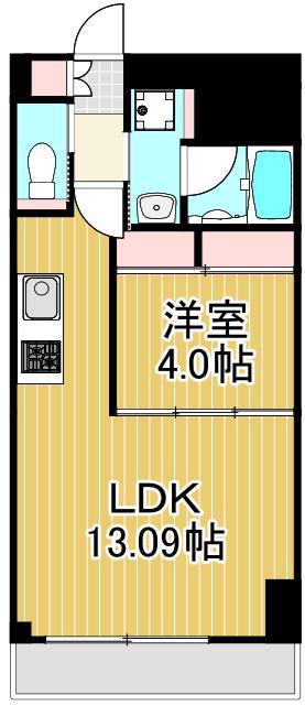 プレジオ西新井(1LDK/2階)の間取り写真