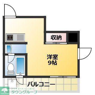シャイン元住吉(ワンルーム/3階)の間取り写真