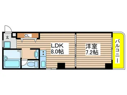 LA・MER21(1LDK/3階)の間取り写真