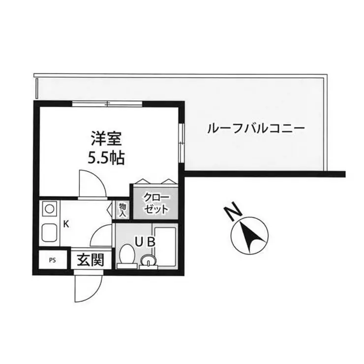 クリオ日ノ出町壱番館 5階階 間取り
