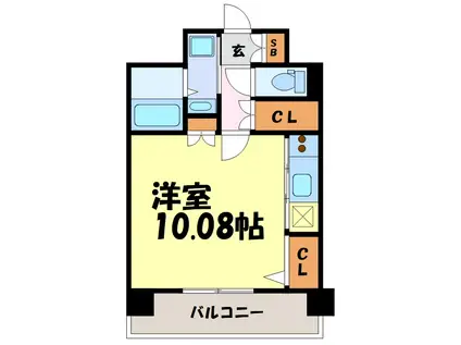 INSPIRATION(ワンルーム/10階)の間取り写真