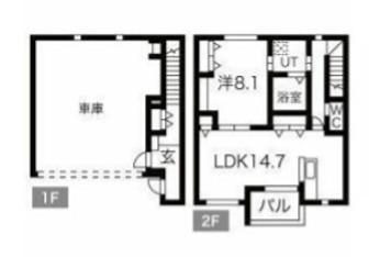 PACIFICA SHONANA棟(1LDK/1階)の間取り写真