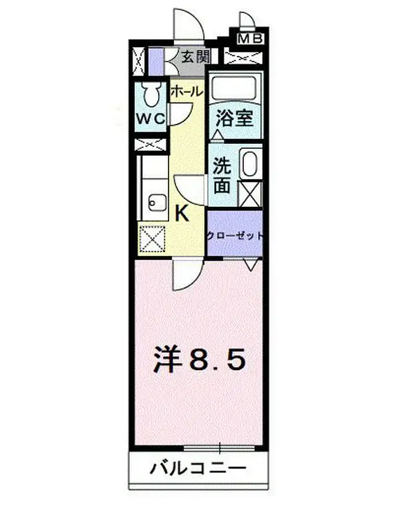 シャトーエクセラン 4階階 間取り