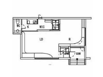 メグロポイント(ワンルーム/1階)の間取り写真
