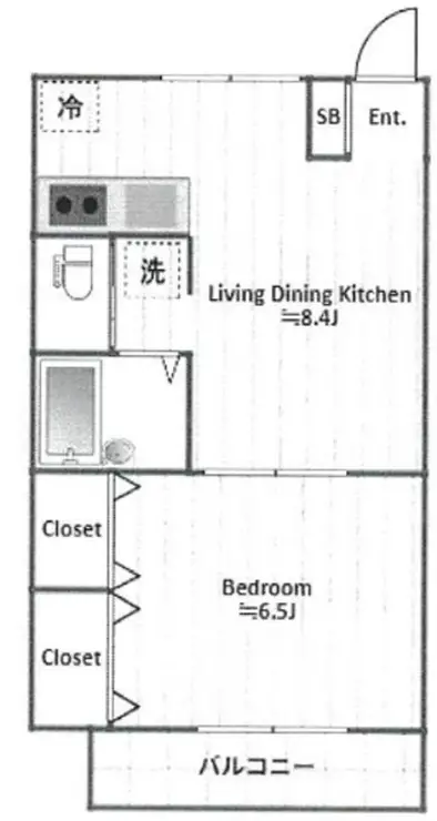 アビタシオン碑文谷 2階階 間取り