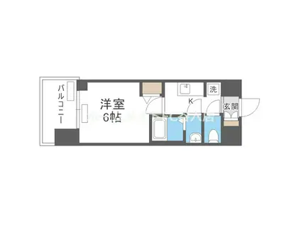 プレサンス大正エミナンス(1K/8階)の間取り写真