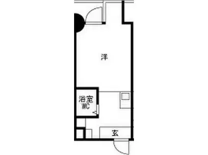 クレドール西明石III(ワンルーム/3階)の間取り写真