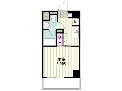 パティーナ川崎南(1K/2階)の間取り写真