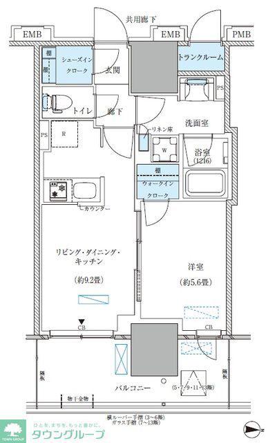 パークアクシス西大島コンフォートスクエア(1LDK/11階)の間取り写真