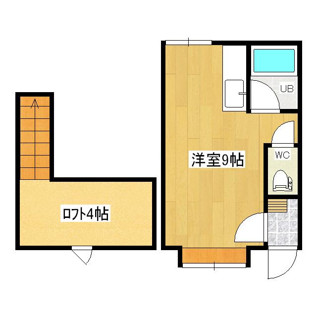 メゾンドマーサ(ワンルーム/2階)の間取り写真