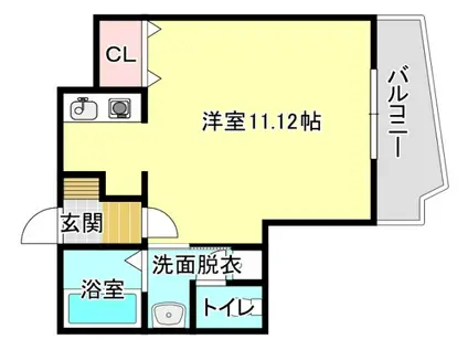 TKビル(ワンルーム/5階)の間取り写真