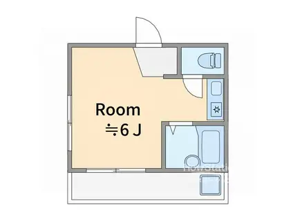 CRCアーバンステージ(1K/1階)の間取り写真