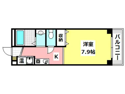 セントーレア(1K/4階)の間取り写真