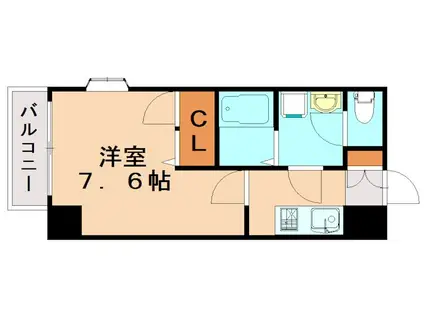 GRANDEUR住吉壱番館(1K/7階)の間取り写真