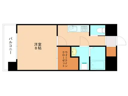 プルーム真鶴(1K/5階)の間取り写真