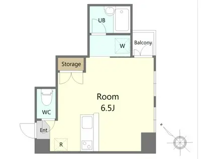 アヴェニール戸越(ワンルーム/4階)の間取り写真