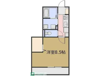 サンハイムテスタ(1K/1階)の間取り写真