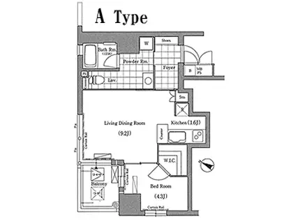 エルトストコウベ(1LDK/2階)の間取り写真