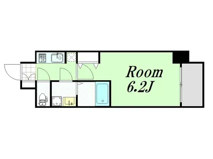 W-STYLE福島IIWISTARIA(1K/9階)の間取り写真