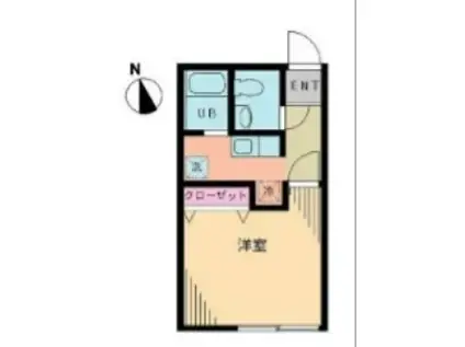 モデュロール豪徳寺(1K/4階)の間取り写真