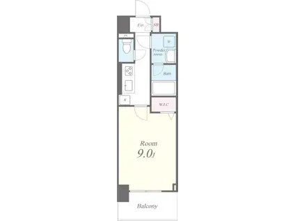 キャナルテラス品川(1K/6階)の間取り写真