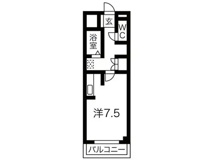 REVE21(ワンルーム/1階)の間取り写真