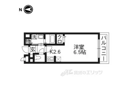 ヤワタヤビルディング(1K/3階)の間取り写真