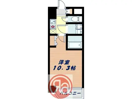 エスリード福島第5(1K/4階)の間取り写真