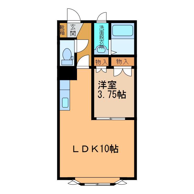 フレグランス529(1LDK/2階)の間取り写真