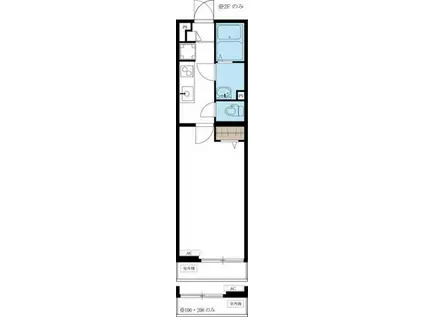 リブリ・RACINE(1K/2階)の間取り写真