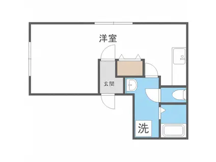 エレガントコートMA(1K/2階)の間取り写真
