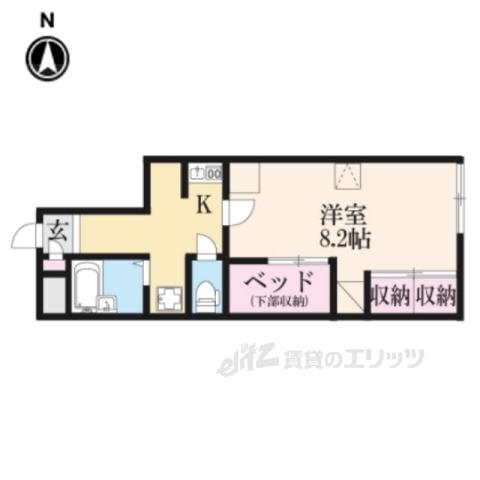 レオパレスサイトウ(1K/1階)の間取り写真
