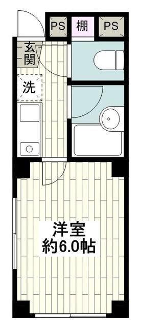 リフィナ横浜新杉田(1K/1階)の間取り写真