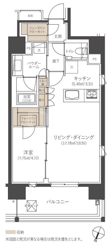 CLUB NEXUS 薬院大通(1LDK/2階)の間取り写真