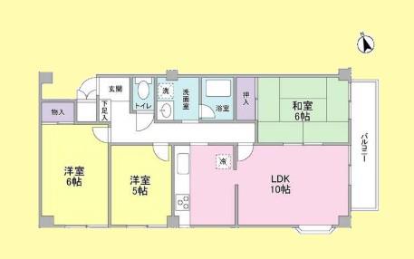 エクセル(3LDK/2階)の間取り写真