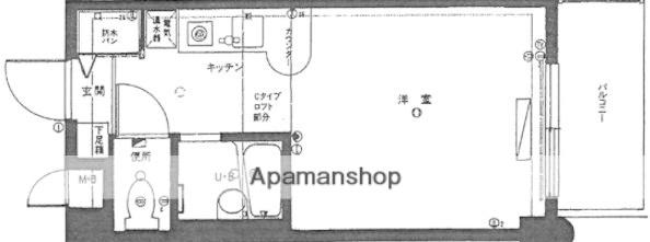 じゅうグランドモア福大前(1K/3階)の間取り写真