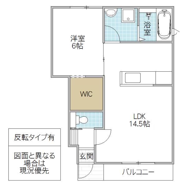 CASA SENBAII(1LDK/1階)の間取り写真
