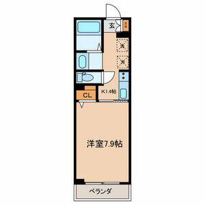 イー・ヴィレッジ常盤台(1K/3階)の間取り写真